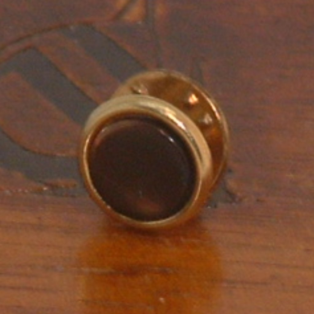 PreOwned Vintage Mens Round Onyx Tie Pin PreOwned Vintage Mens Round Onyx Tie Pin